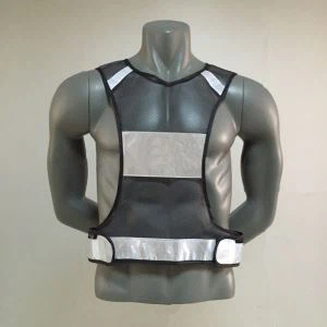 Reflective Running Vest með PVC Borði
