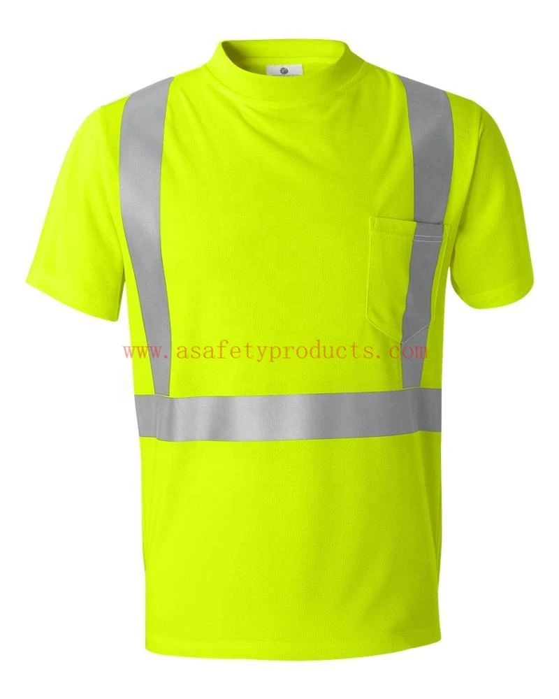 Flúrljómandi Lime endurskinsskyrta